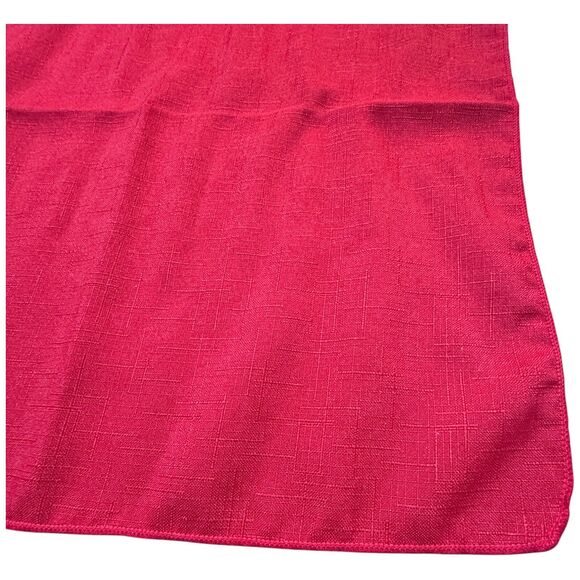 Vtg Brass Christmas Tree Cut Out Napkin Rings Holder Cloth Napkins Red Green LOT - Picture 8 of 11